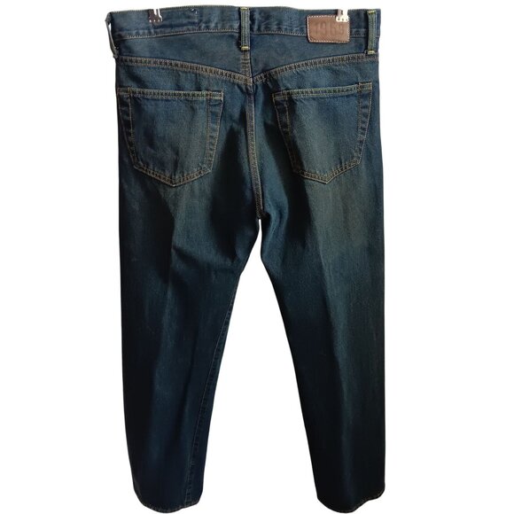 Vtg 90s 31x30 Men's Gap 1969 Buttonfly Selvedge Dark Wash Denim Jeans In Italy - Picture 1 of 7